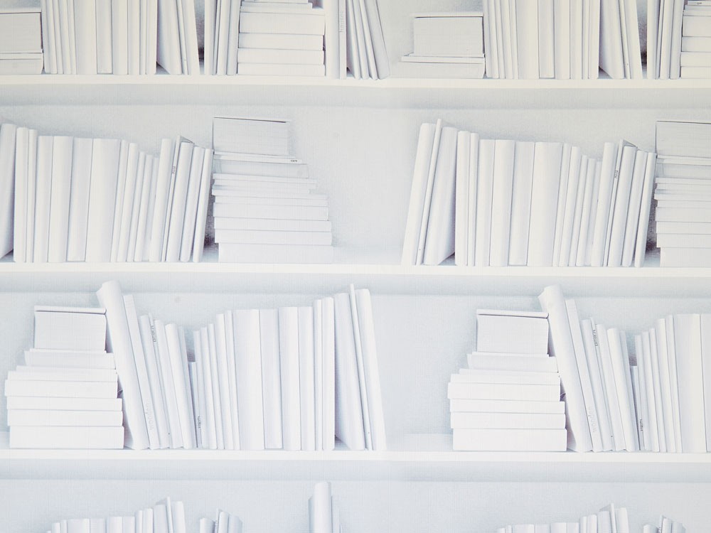 White Bookshelf Wallpaper Hd 1000x750 Wallpaper Teahub Io