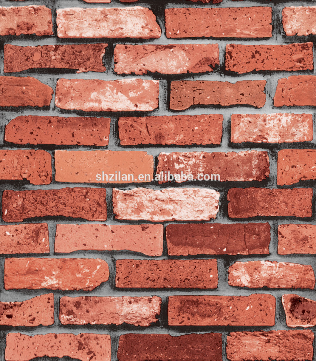 Faux Brick Wallpaper Wall Design Paper 3d Red Brick - Batu Bata Merah 3d - HD Wallpaper 