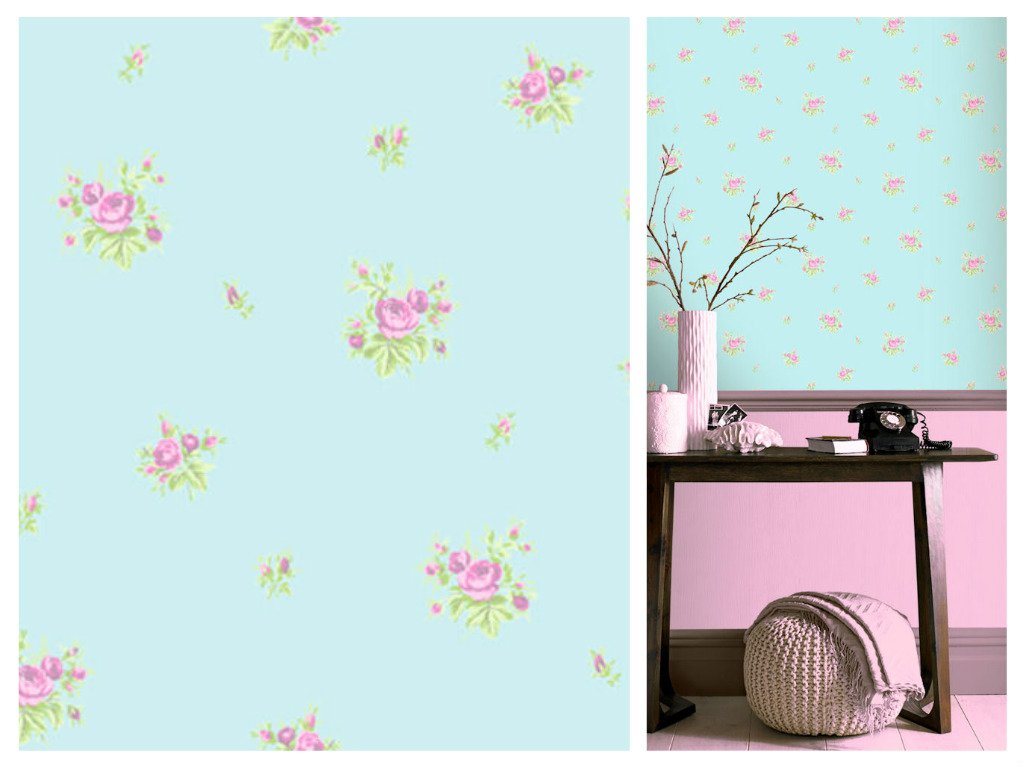 Cath Kidston Style Wallpaper - Pink Chintz Roses Cath Kidston - HD Wallpaper 