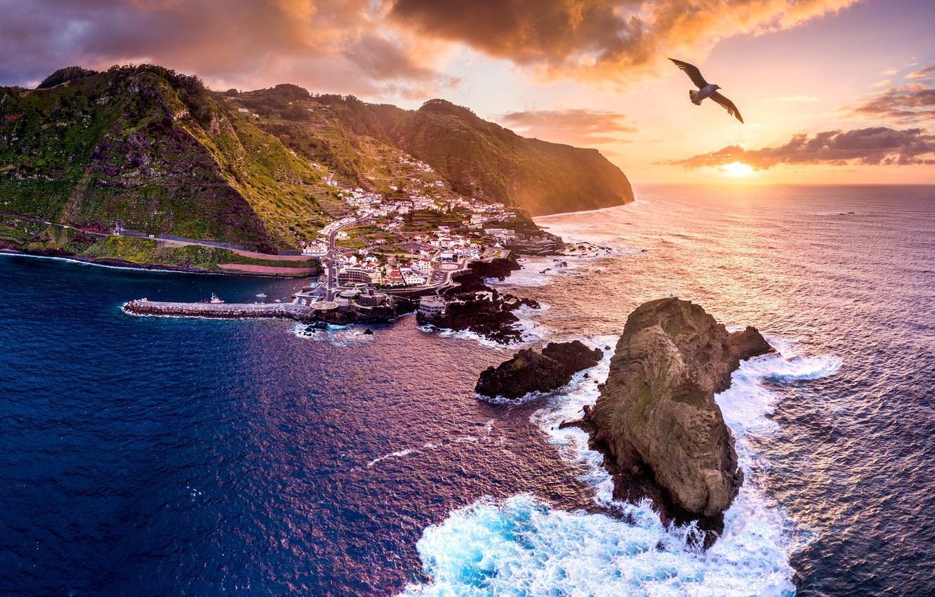 Photo Wallpaper Photo, Portugal, Madeira - Sea - HD Wallpaper 