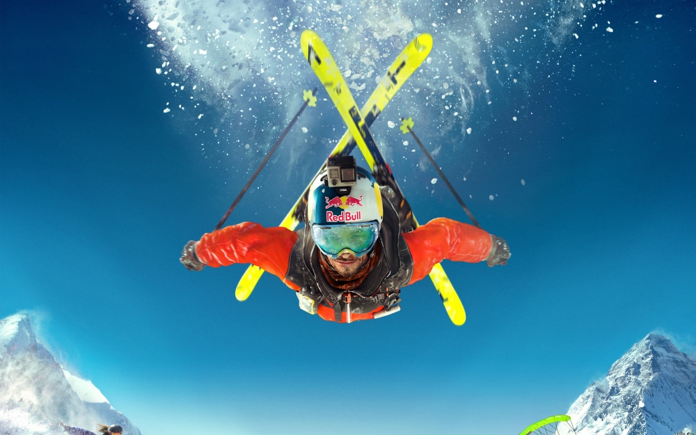 Skiing, Redbull, Snow - Skiing Hd - HD Wallpaper 