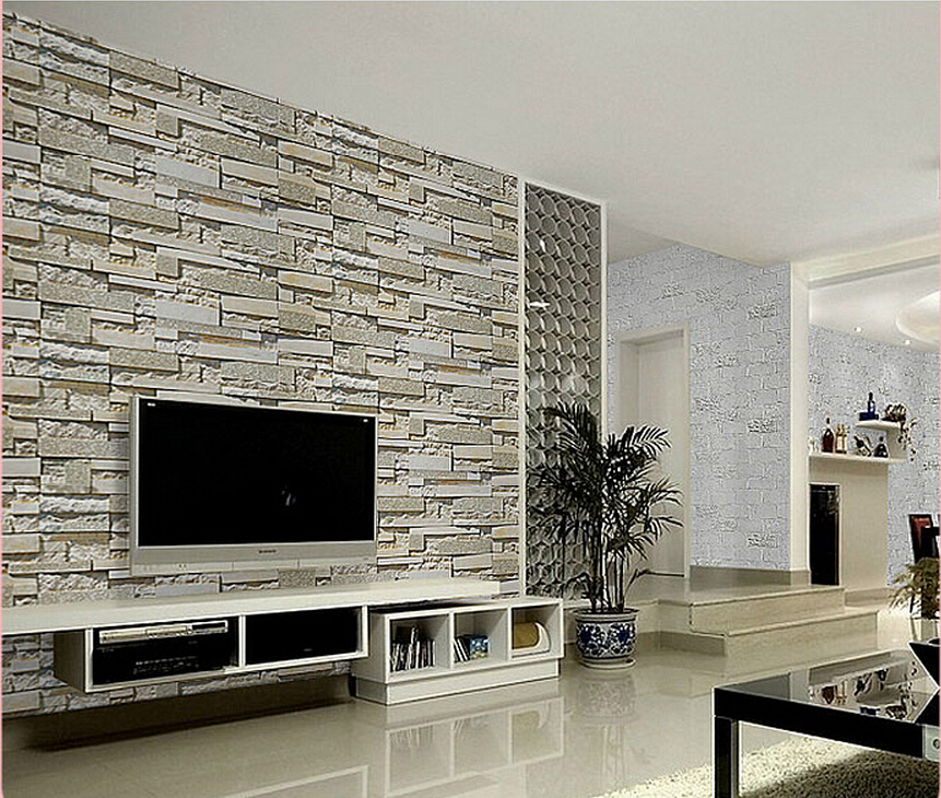 Imported South Korea Designs Super 3d Stone Wallpaper - 3d Stone Wall Paper - HD Wallpaper 