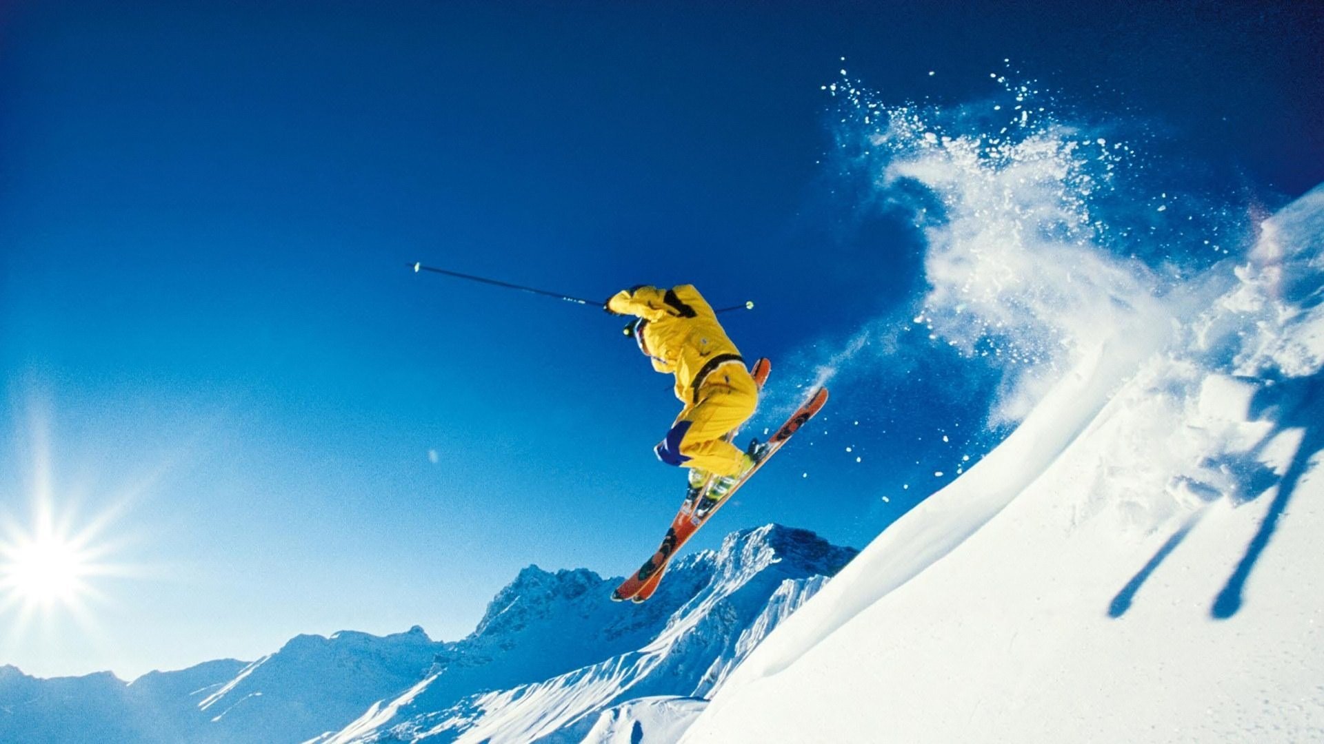 Skiing Hd - HD Wallpaper 