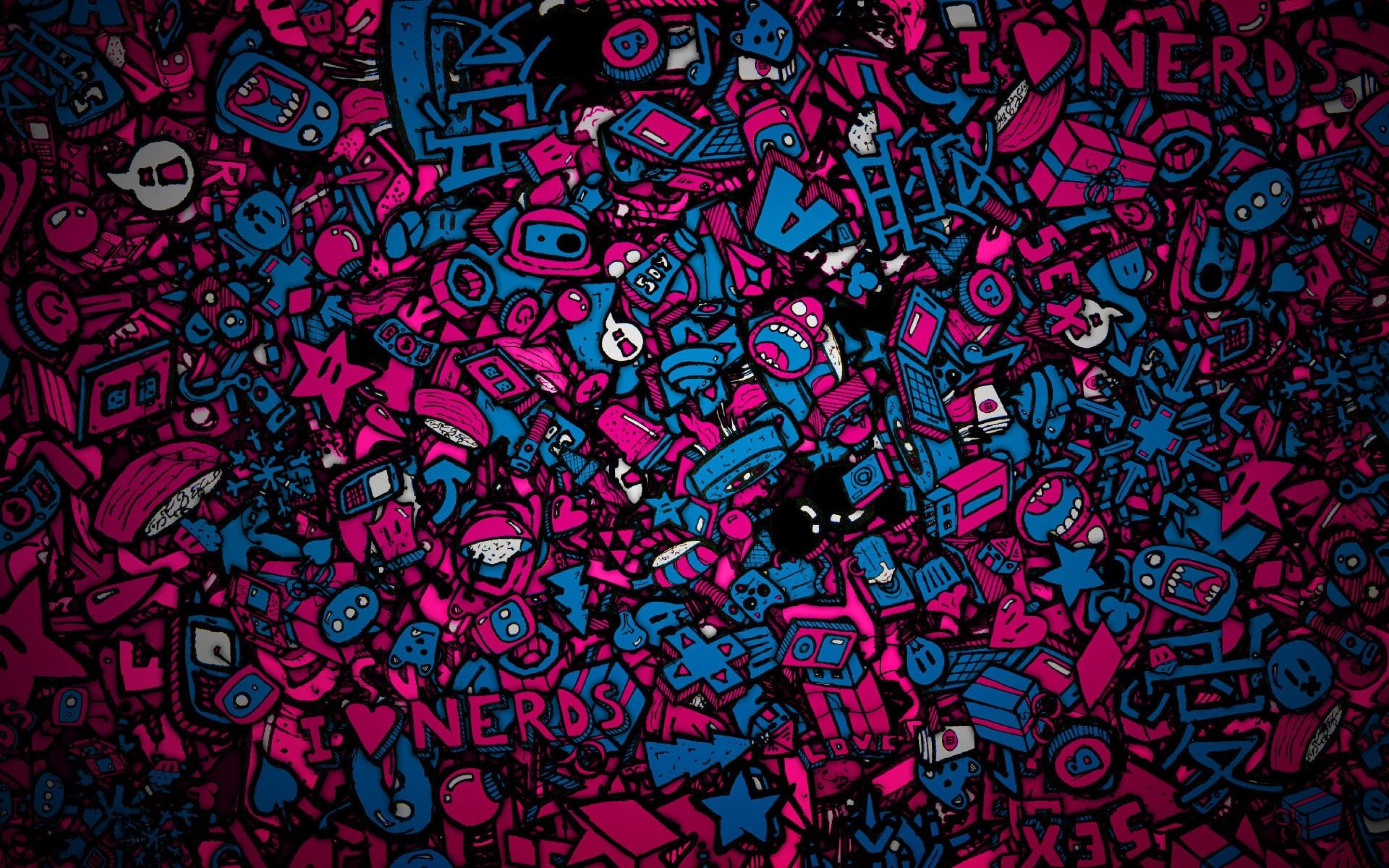 2880x1800, Colorful Love Nerds Wallpaper Hd - Abstract Wallpapers 4k Ultra Hd - HD Wallpaper 