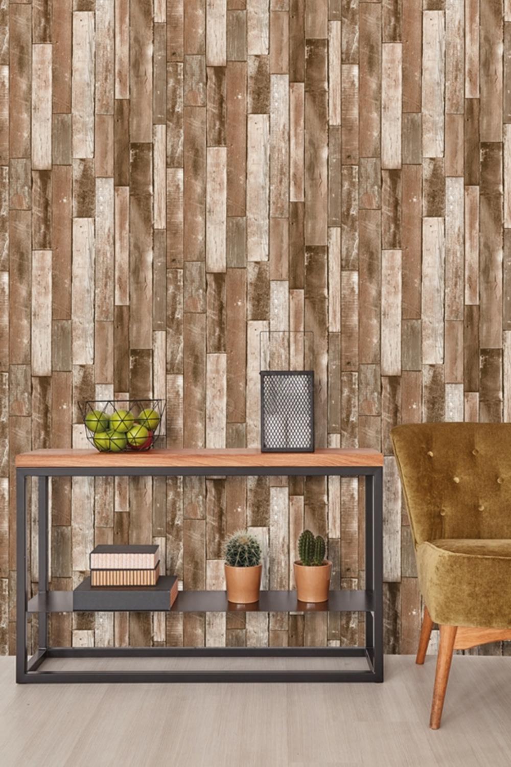 Wallpaper Wood Look - 42504 10 Collage - HD Wallpaper 
