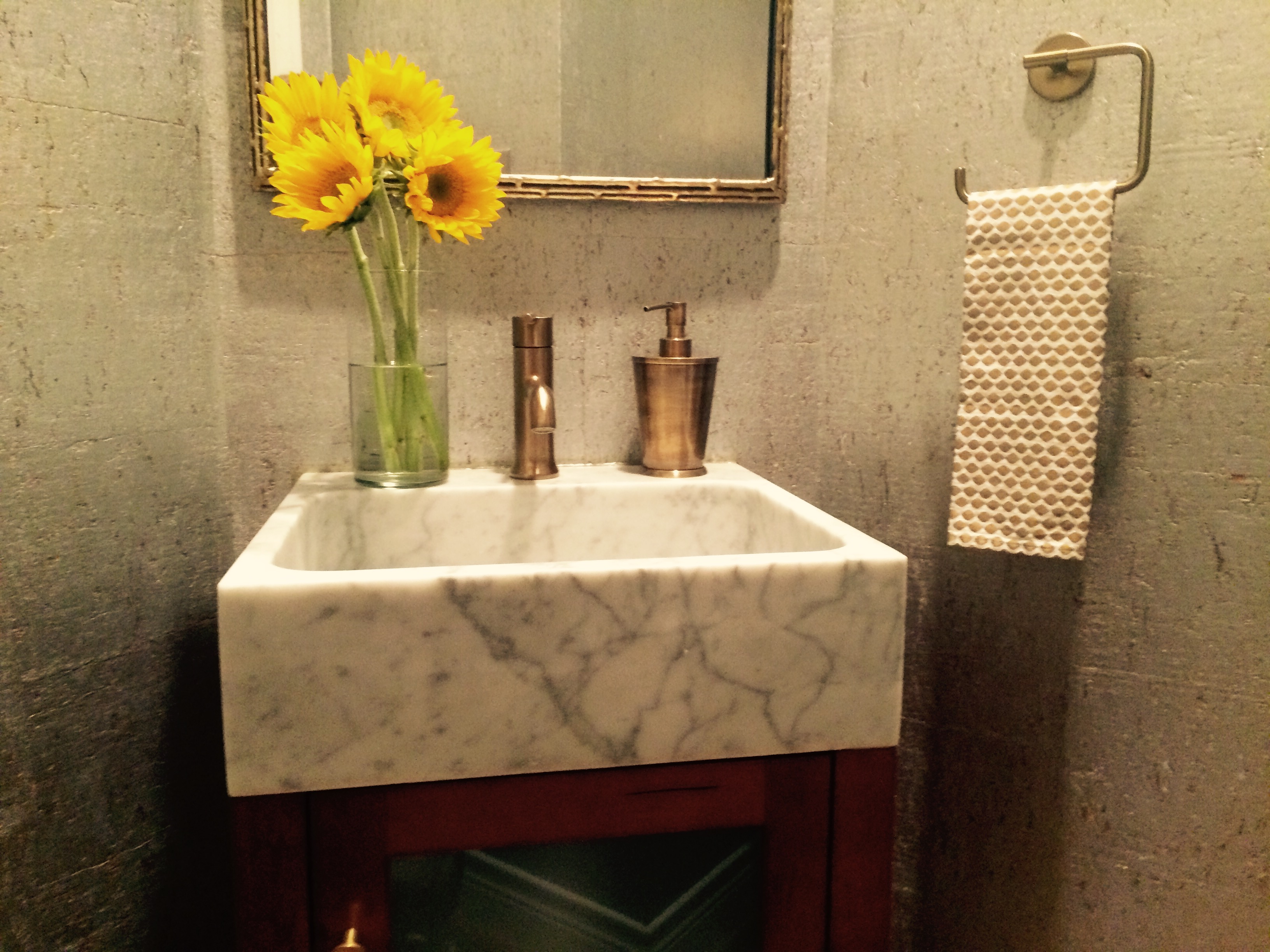 Fullsizerender Cork Wallpaper In Bathroom 3264x2448 Wallpaper