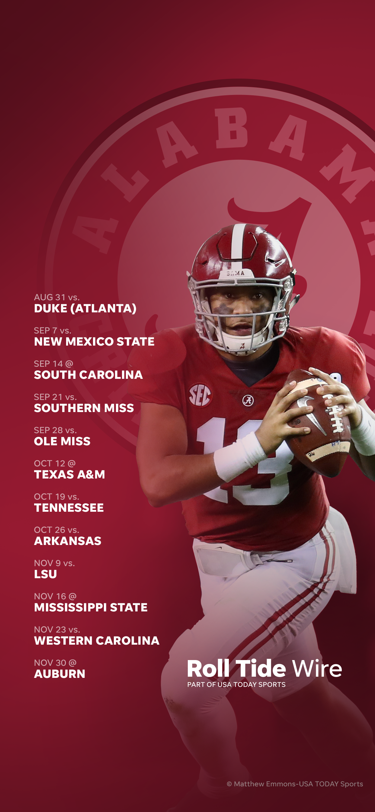 Alabama Crimson Tide Alabama Football 2019 - HD Wallpaper 