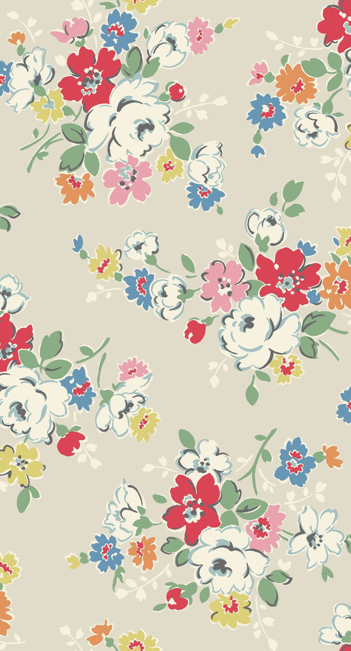 Background, Cath Kidston, Floral - Retro Vintage Wallpaper For Iphone - HD Wallpaper 
