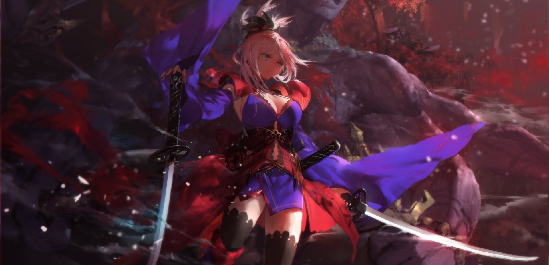 Fate Grand Order Miyamoto Musashi - HD Wallpaper 