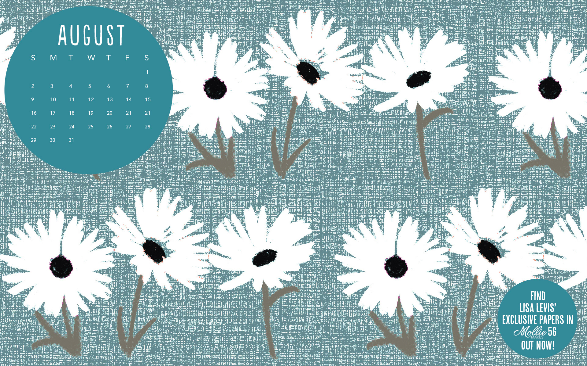August 2017 Calendar Desktop - HD Wallpaper 