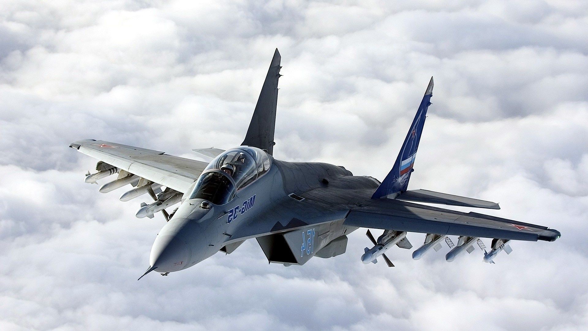 Fighters Airplane Aircraft Jet Airport Flight Transportation - Mig 35 Wallpapers Hd - HD Wallpaper 