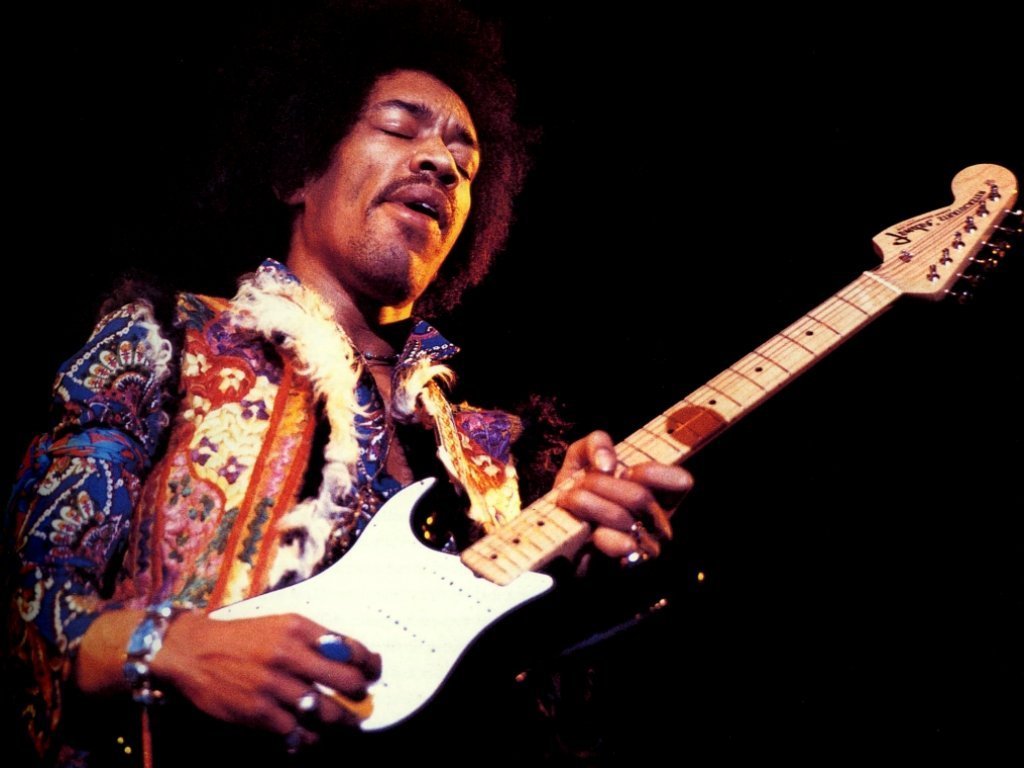 Jimi Hendrix Wallpaper - Jimi Hendrix Playing Guitar Gif - HD Wallpaper 