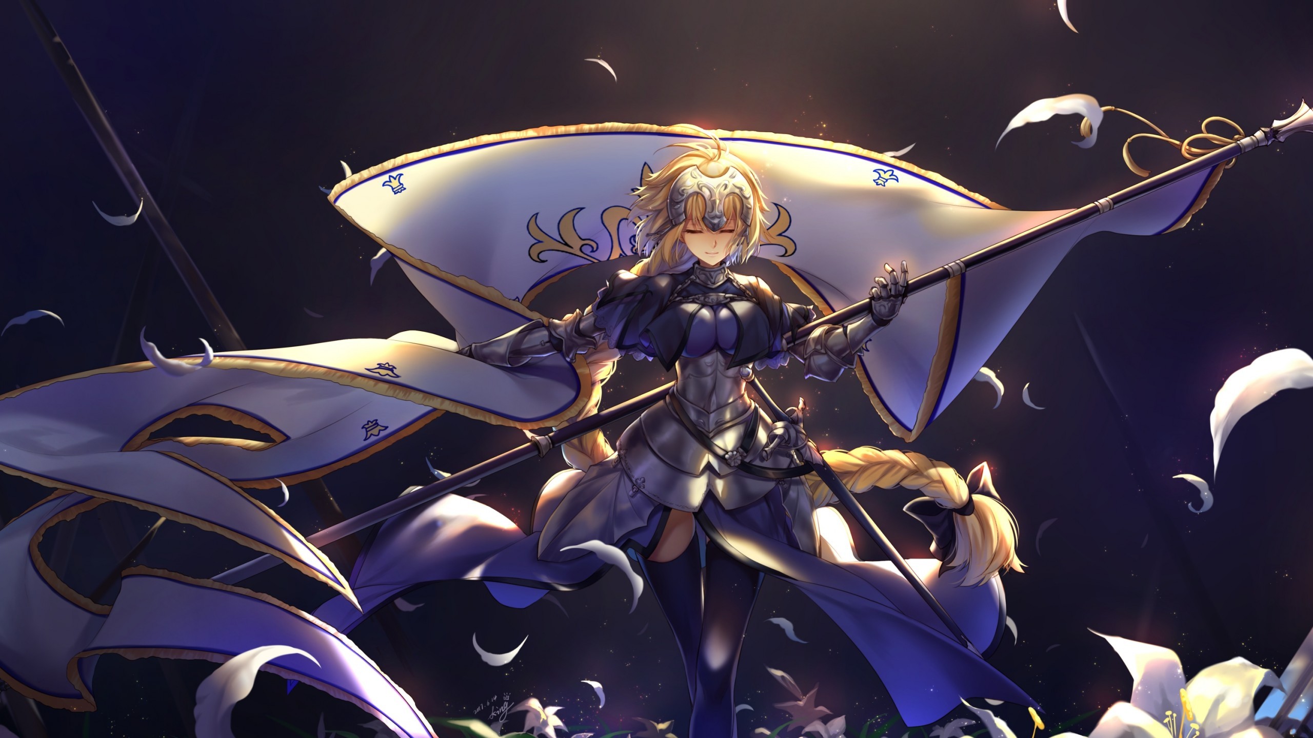 Jeanne D Arc, Fate Apocrypha, Fate Grand Order, Blonde, - Juana De Arco Fate - HD Wallpaper 