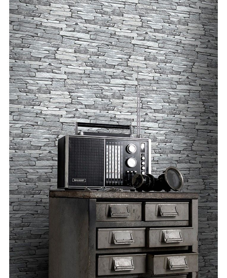 Grey Brick Wallpaper Homebase - HD Wallpaper 