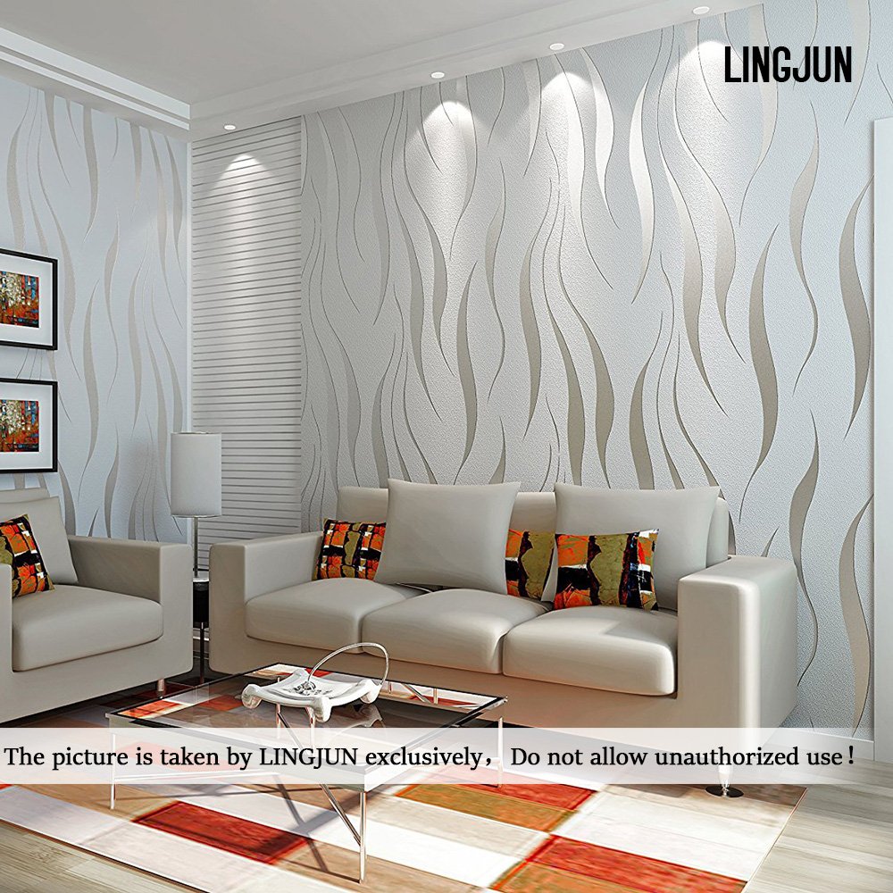 71fzeua7qdl Sl1000 Grey Wallpaper Bedroom - Living Room Wall Paper Design - HD Wallpaper 