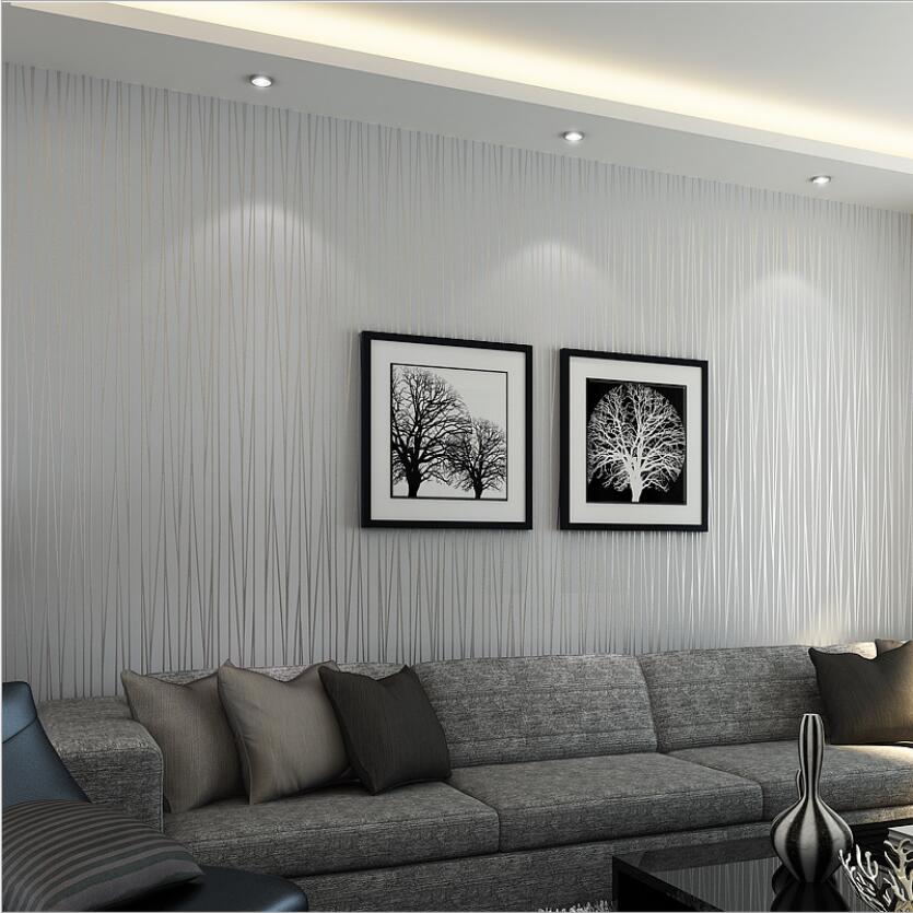 Grey Wallpaper Living Room Ideas - HD Wallpaper 