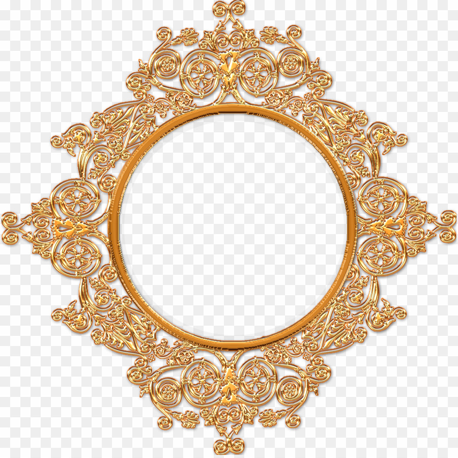 Royal Frame Png Picture Frames Desktop Wallpaper Clipart - Golden Vintage Circle Frames - HD Wallpaper 