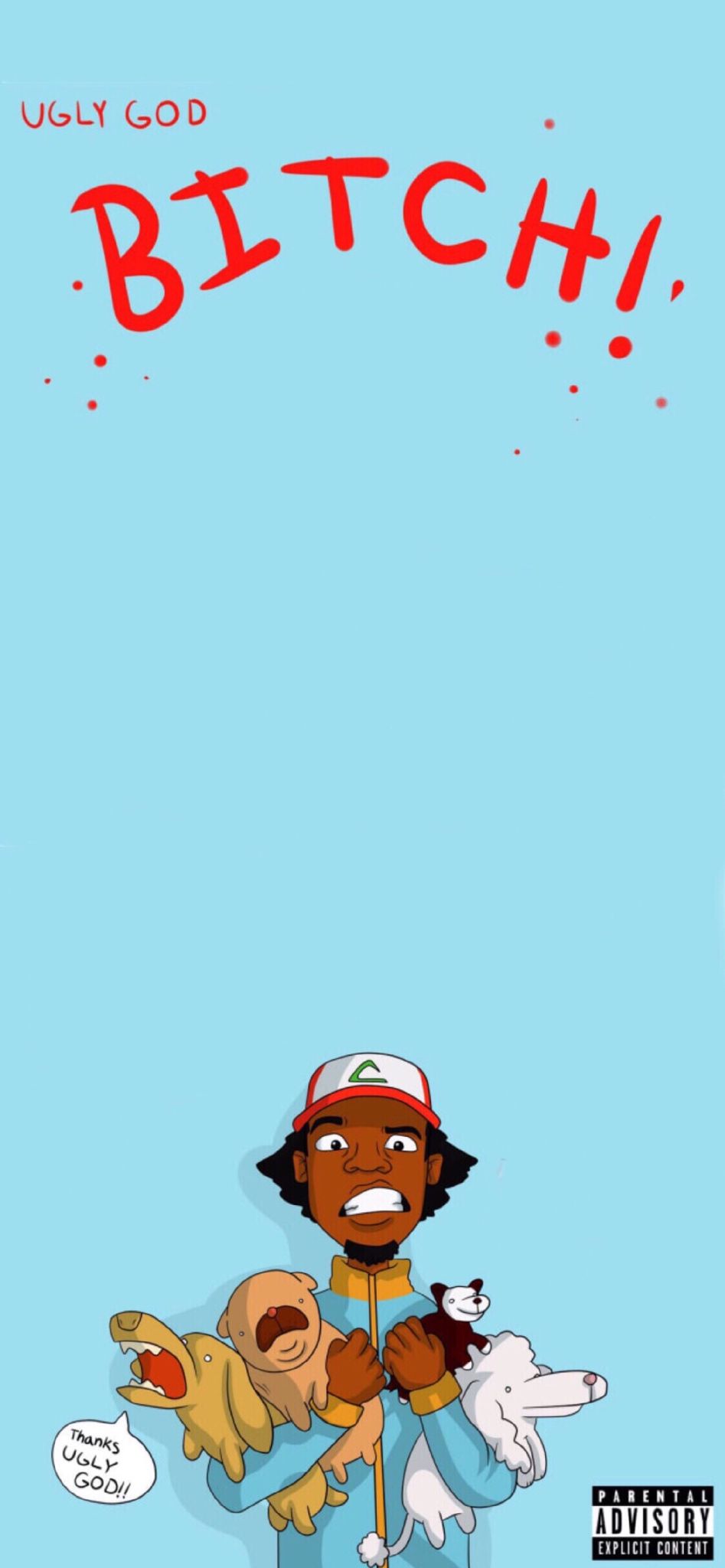 Rap Album Iphone X Wallpapers - Bitch Ugly God - HD Wallpaper 