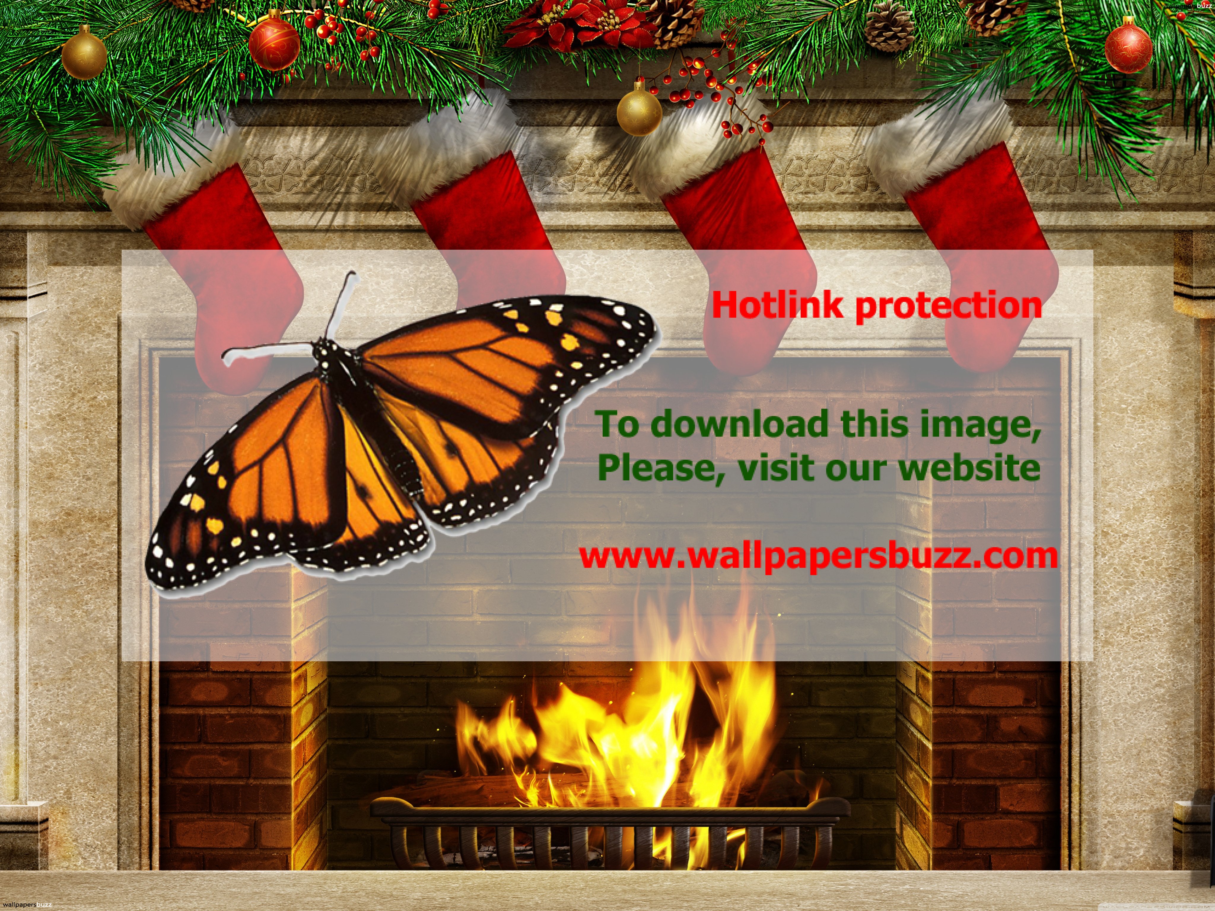 Christmas Stockings Over A Fire - HD Wallpaper 