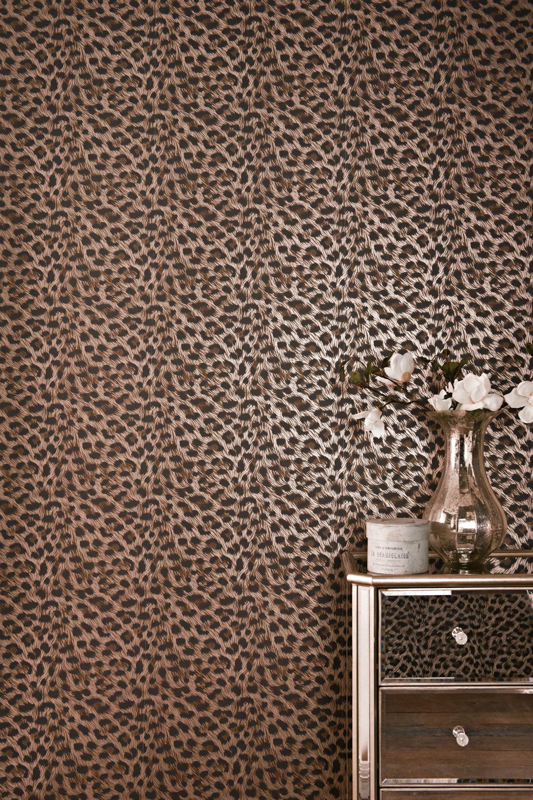 Wallpaper Wednesday Leopard Print Wallpaper From Next - Cheetah Print Wallpaper For Walls - HD Wallpaper 