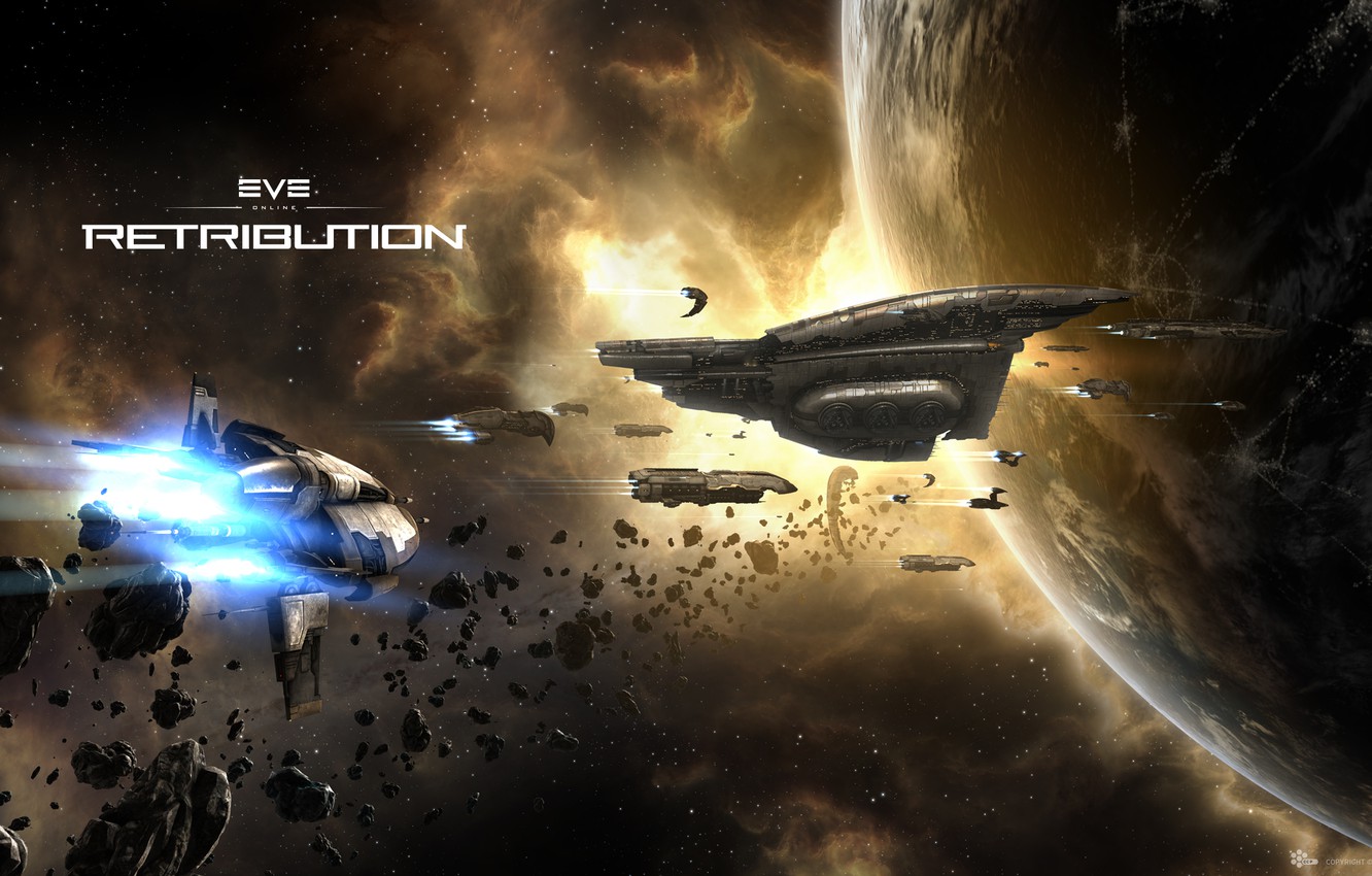 Photo Wallpaper Space, Asteroids, Space, Navy, Spaceship, - Eve Online Is Beautiful - HD Wallpaper 