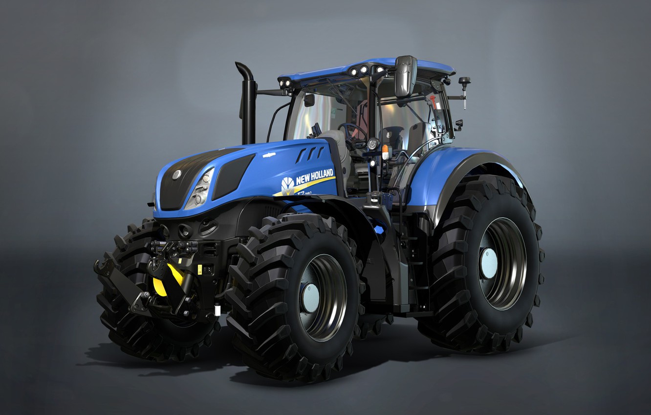 Photo Wallpaper Tractor, Farming Simulator 17, New - New Holland - HD Wallpaper 