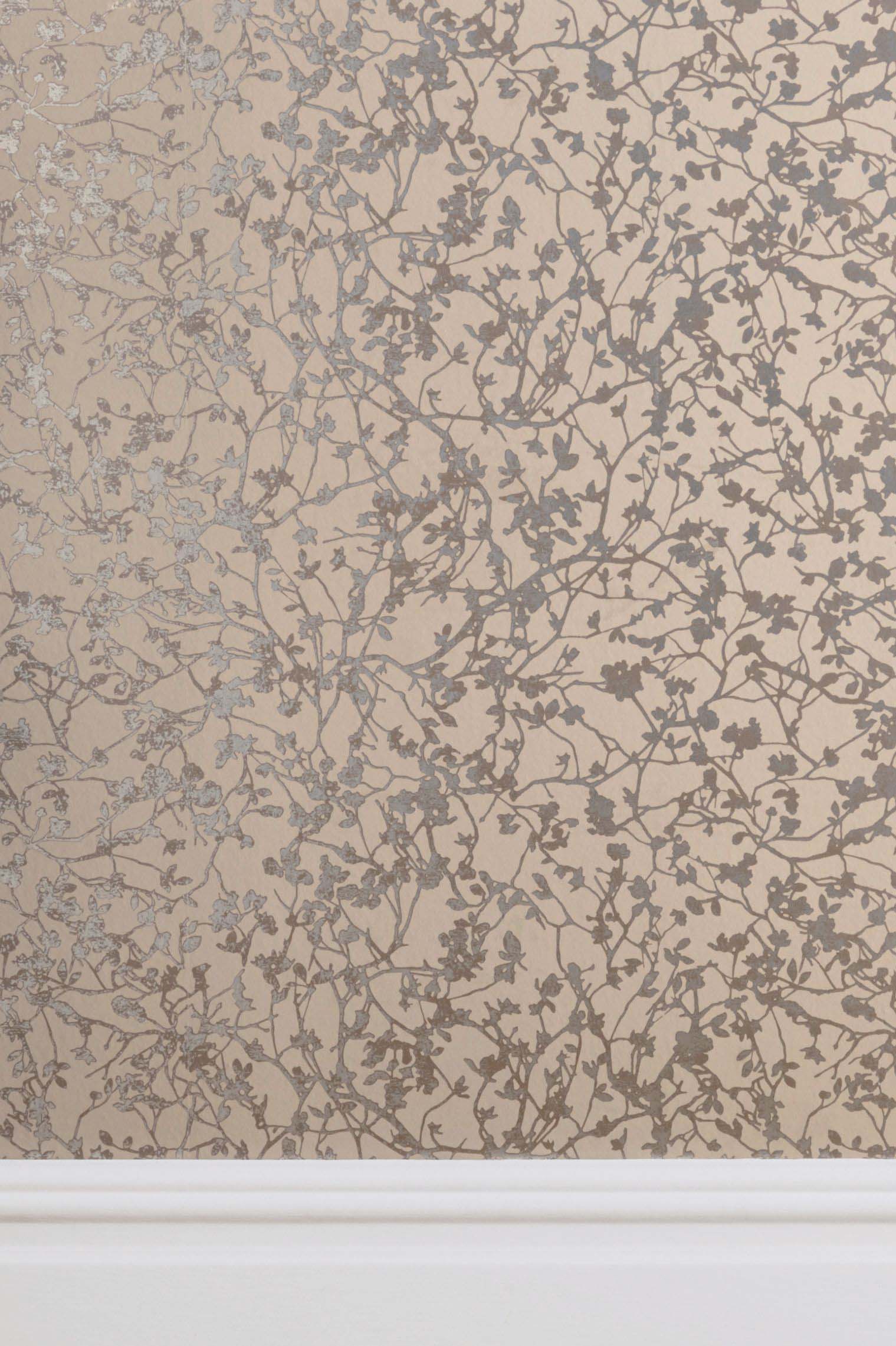 Paste The Wall Blossom Wallpaper Mink - HD Wallpaper 