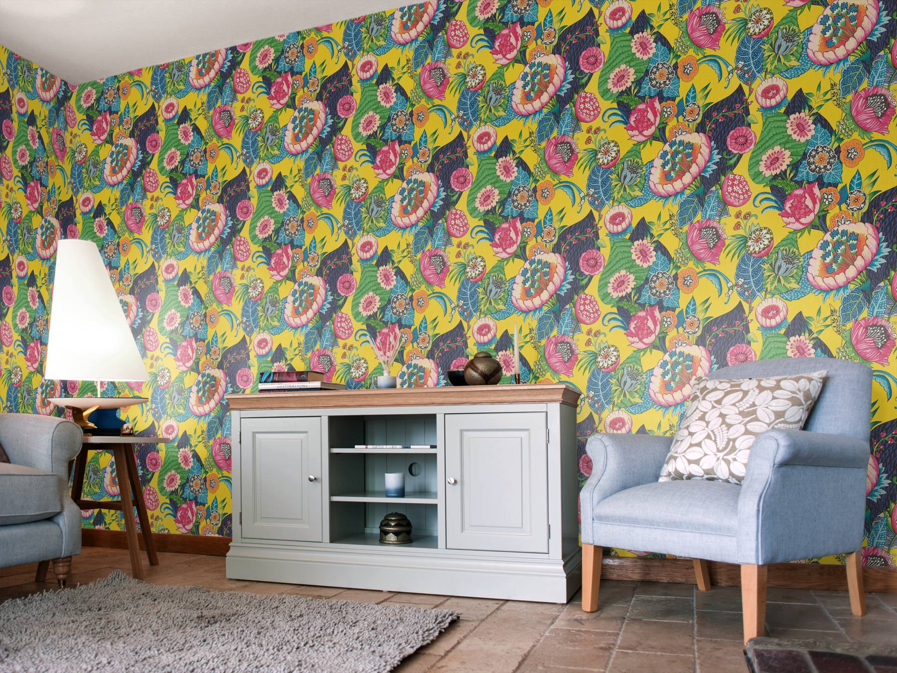 Bohemian Flower Roomset Image - Cole And Son Bazaar - HD Wallpaper 