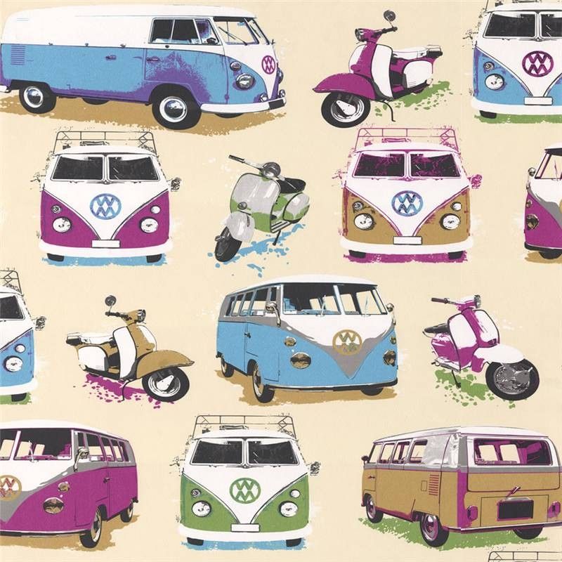 Kombi Van Wallpaper Room - HD Wallpaper 