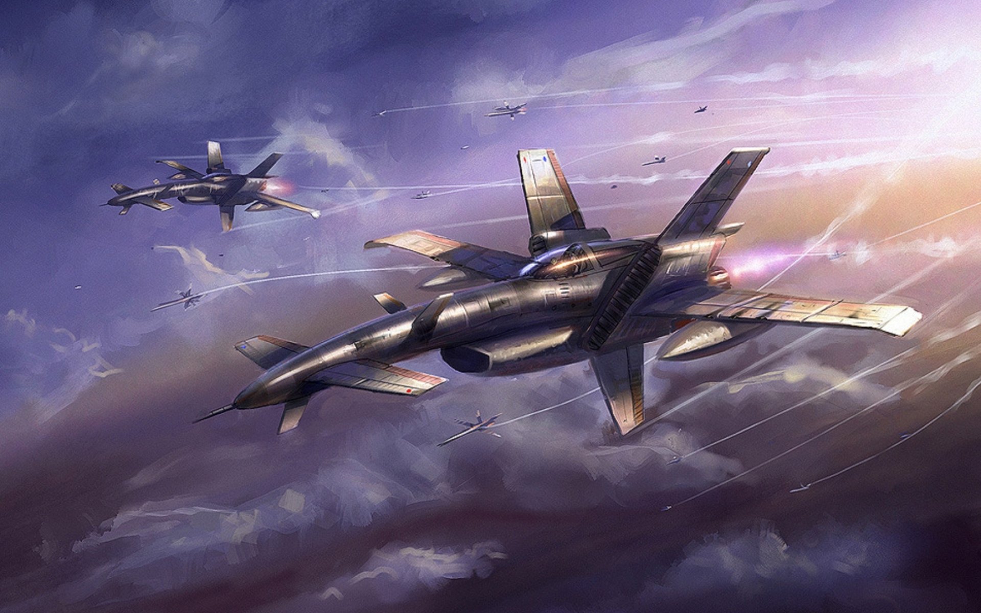 Sci Fi Jet Fighter - HD Wallpaper 