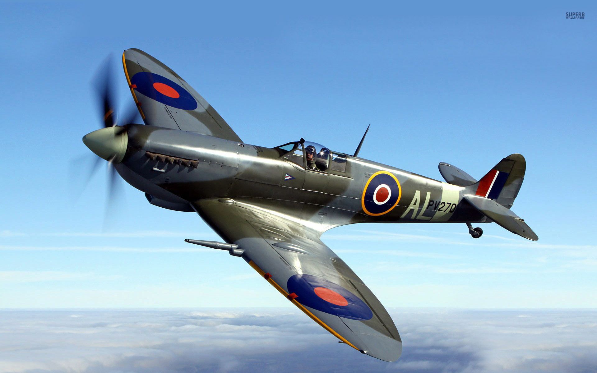 World War 2 Planes Spitfire - HD Wallpaper 