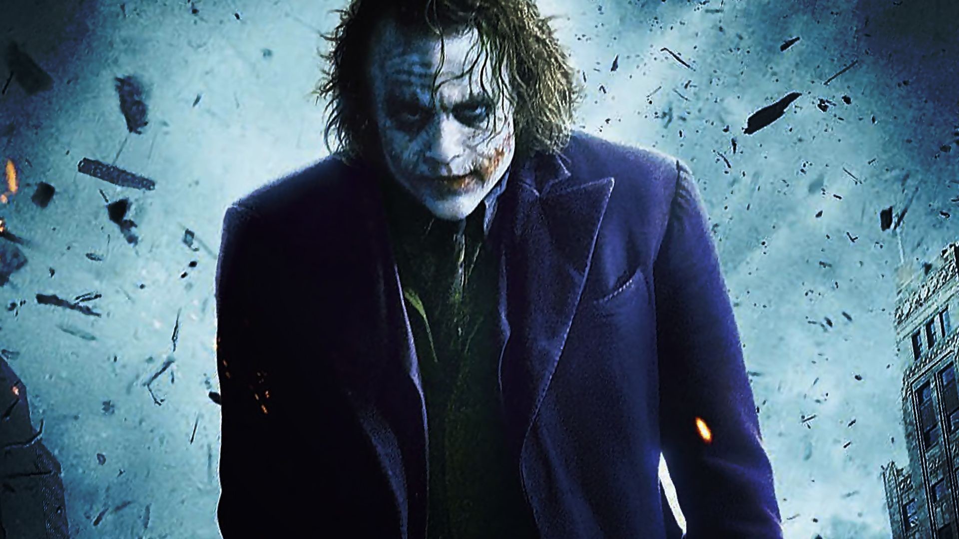 The Joker The Dark Knight Wallpaper Ã The Joker Dark - Dark Knight Heath Ledger Joker - HD Wallpaper 