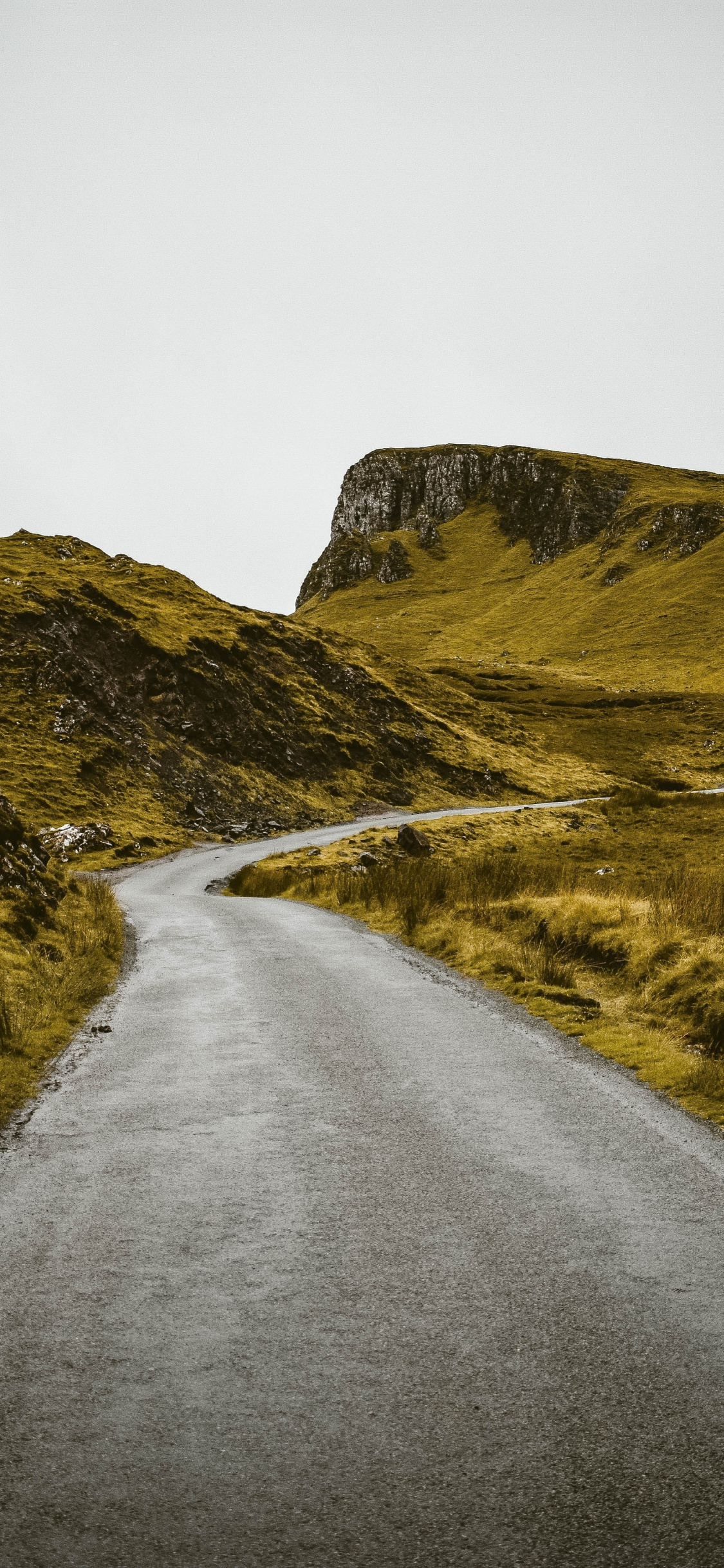 Road Through Hills, Green, Landscape, Scotland, Wallpaper - Iphone X Background Scotland - HD Wallpaper 
