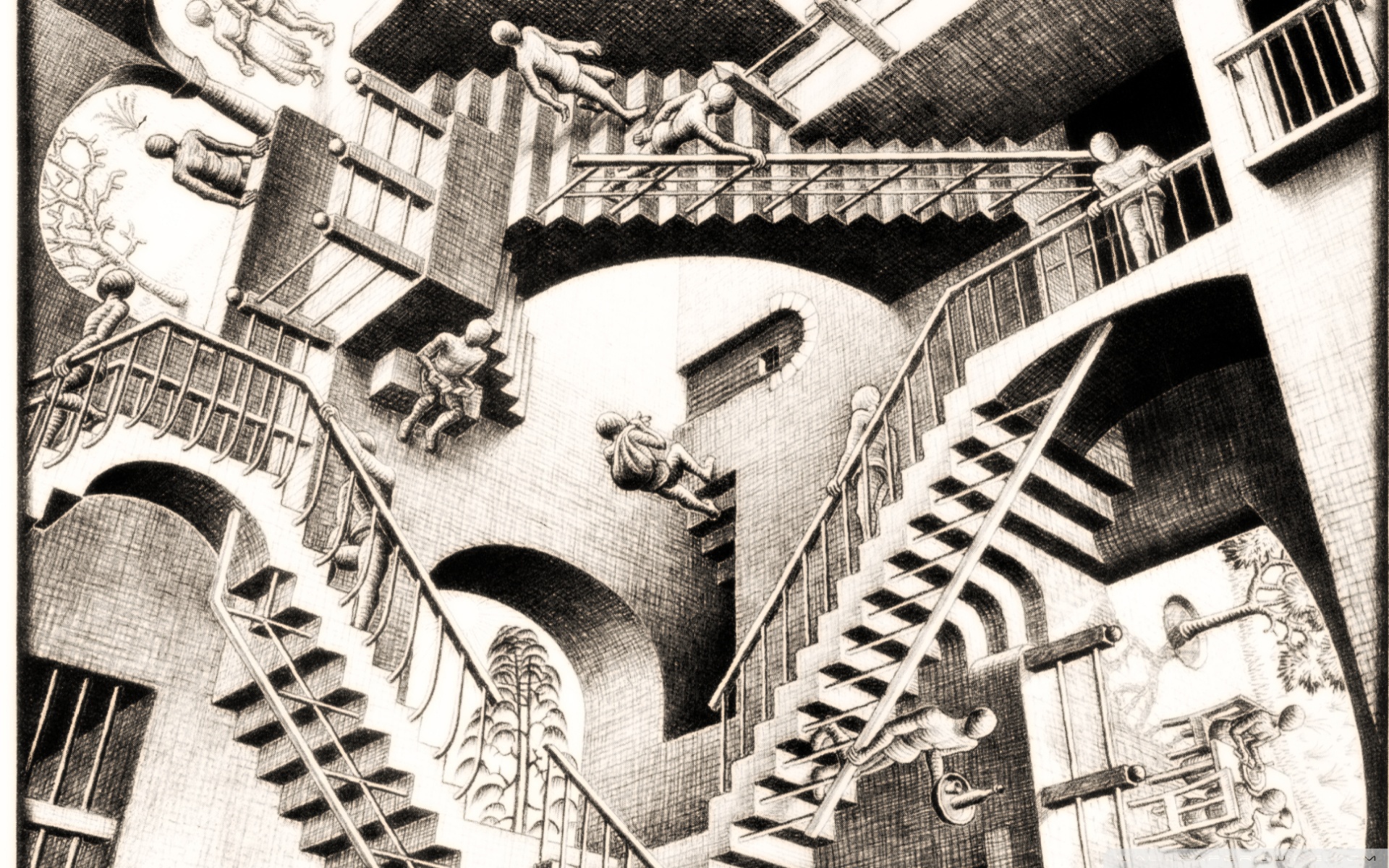 Mc Escher Work - HD Wallpaper 