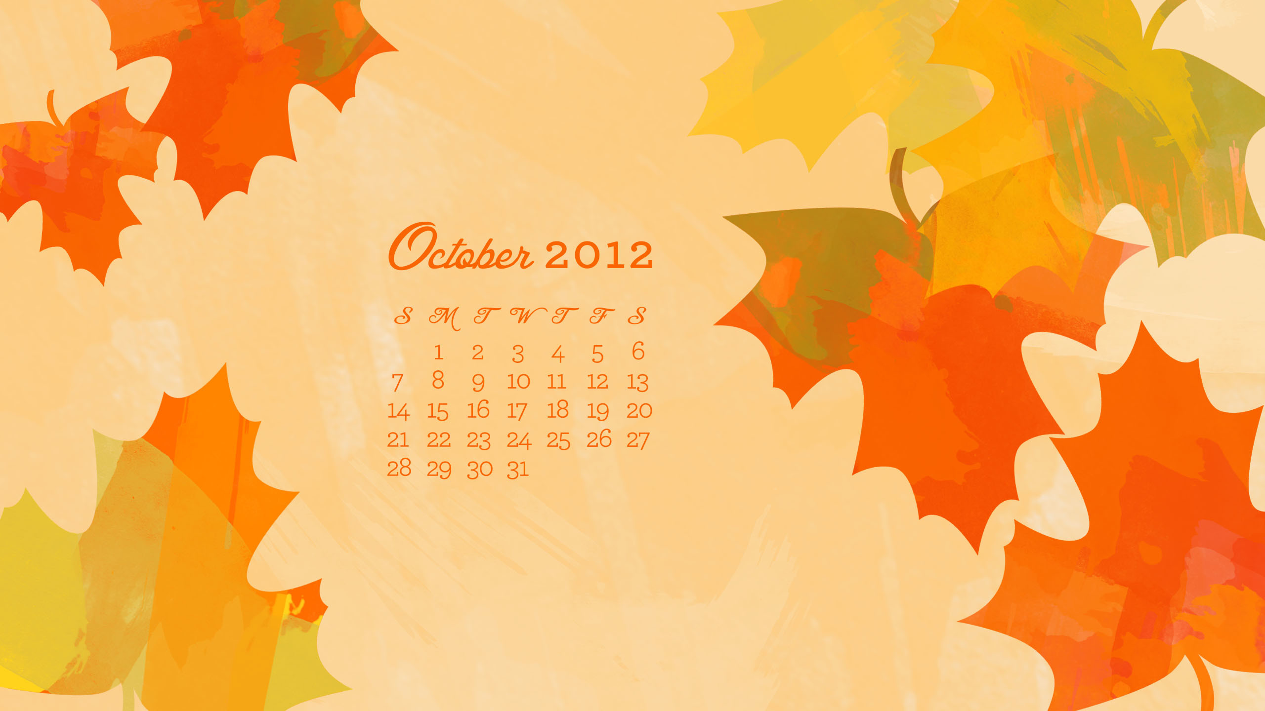 October 2012 Desktop, Iphone & Ipad Calendar Wallpaper - 2019 October Desktop Calendar - HD Wallpaper 