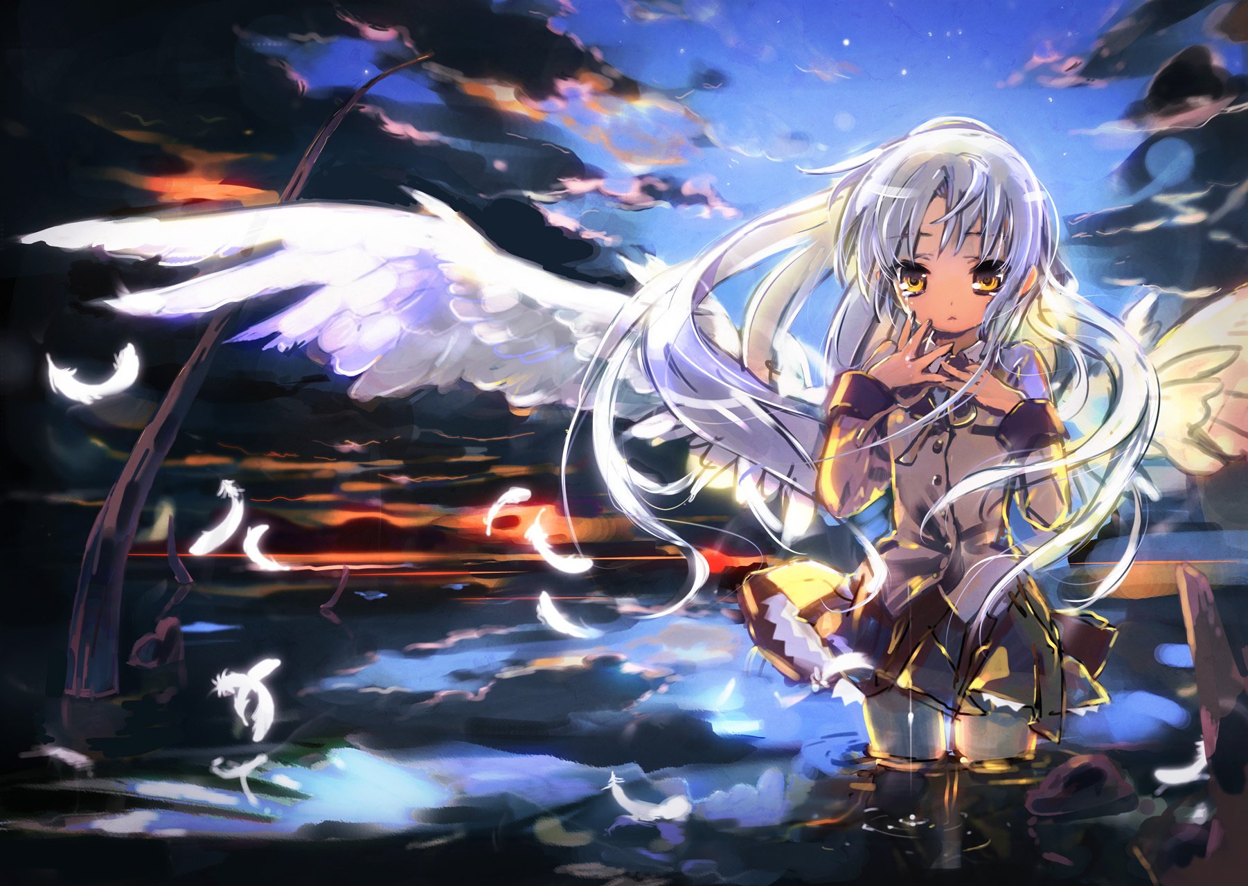 Anime Wallpaper Angel Beats 1802x1279 Wallpaper Teahub Io