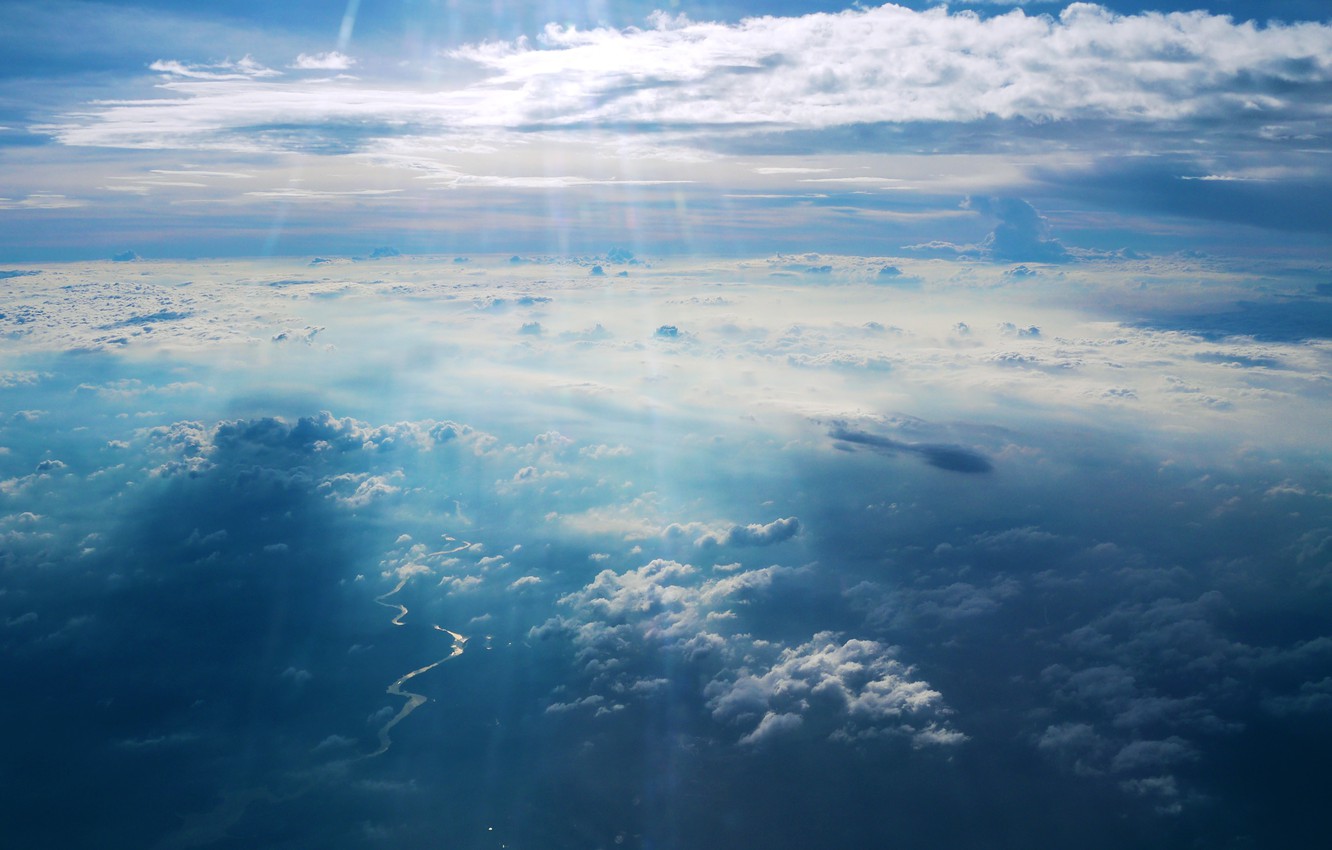 Photo Wallpaper The Sky, Clouds, Light, Landscape, - Epic Sky Background Hd - HD Wallpaper 