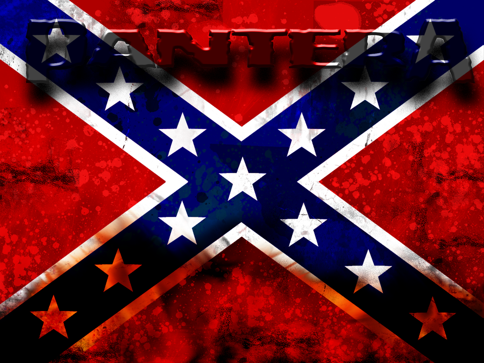 Confederate Flag Pantera - HD Wallpaper 