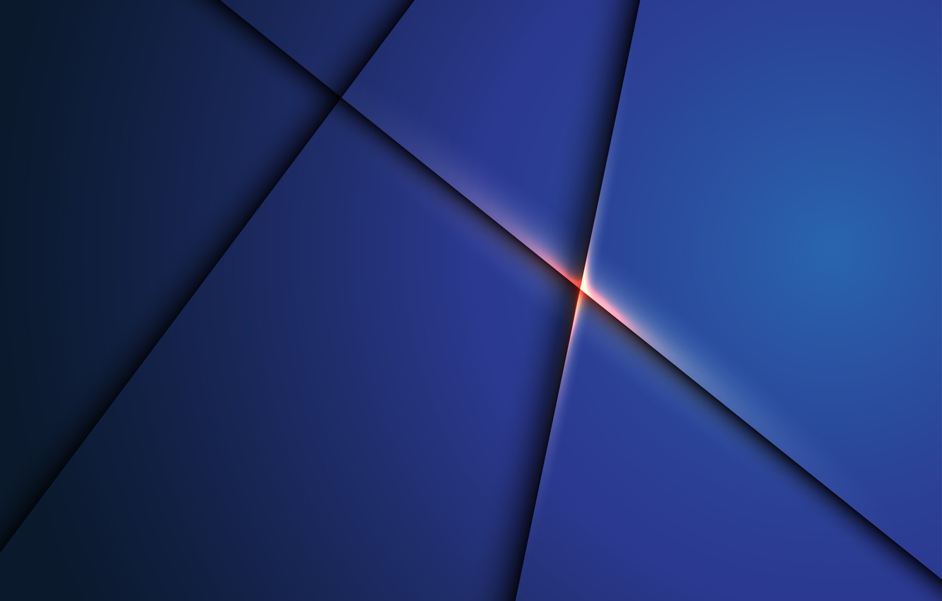 Photo Wallpaper Light, Line, Abstraction, Metalik, - Dark Blue Abstract Background - HD Wallpaper 