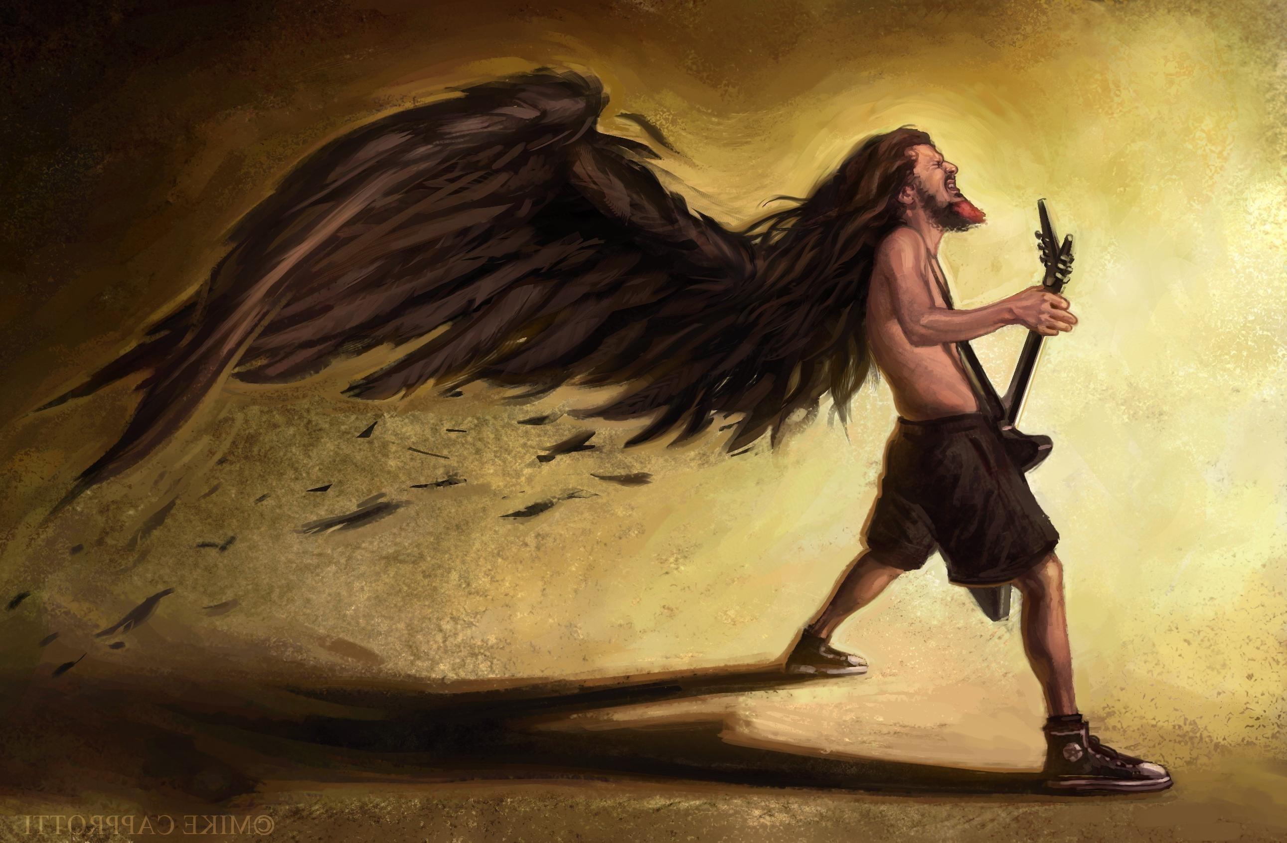 Black Angel Musician Dimebag Darrell 
 Data-src - Dimebag Darrell Wallpaper Hd - HD Wallpaper 