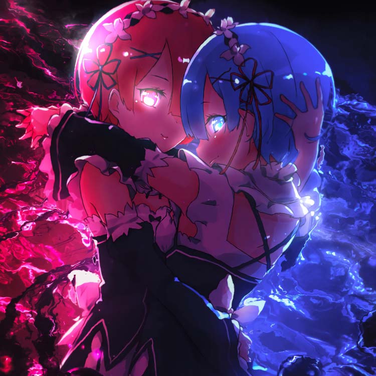 Rem And Ram - Re Zero Ram - HD Wallpaper 