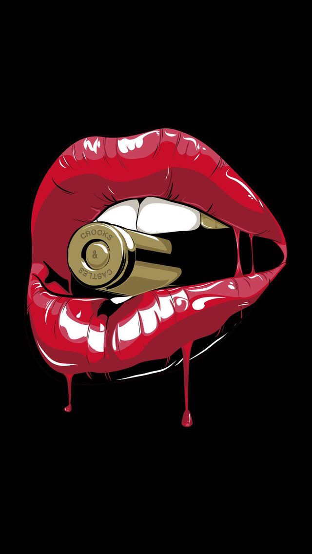 Bad Girl Lips - HD Wallpaper 