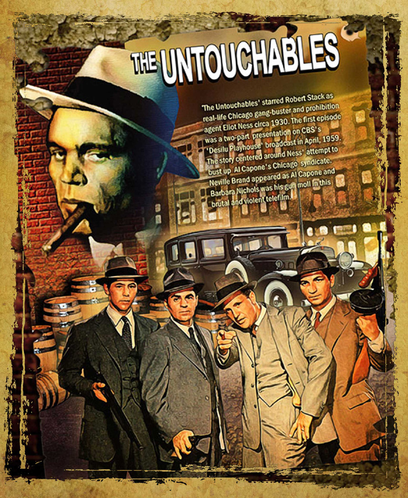 The Untouchables Tv Classic With Robert Stack - Les Incorruptibles - HD Wallpaper 