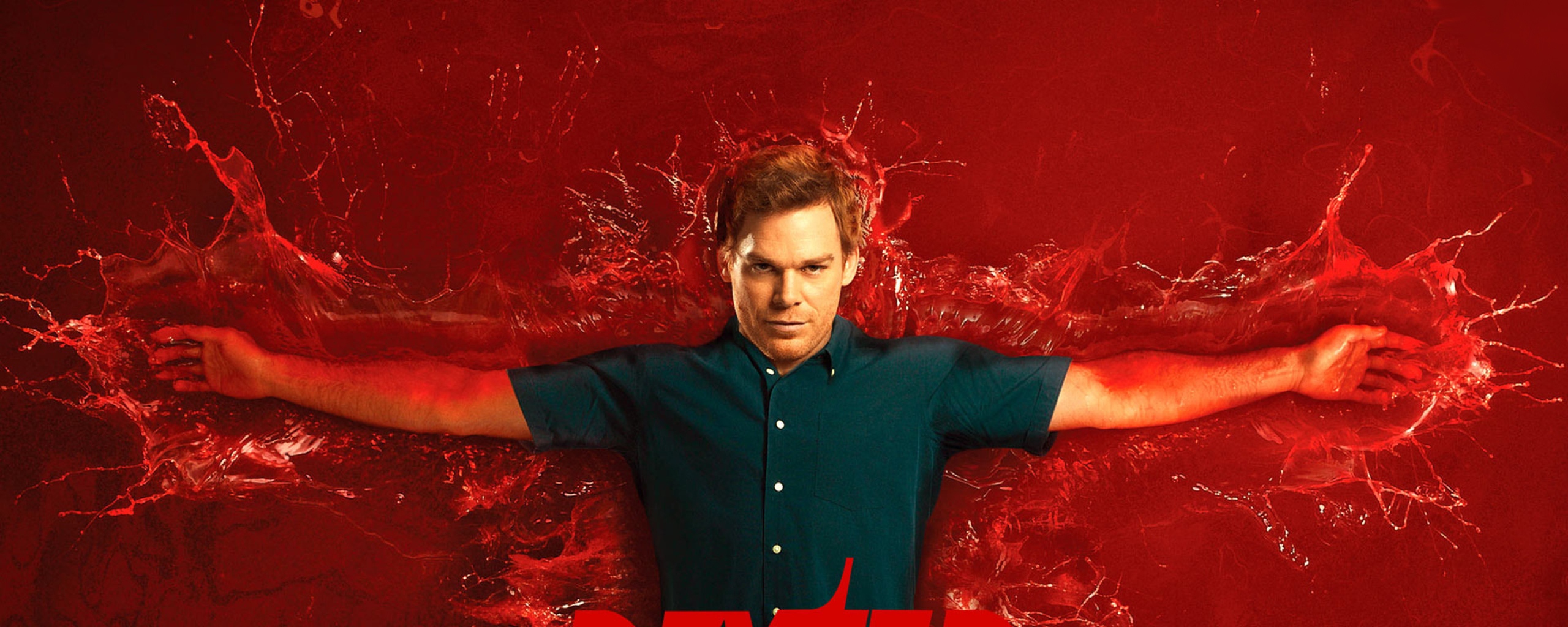 Dexter Hd Wallpapers Wallpaper - Dexter Morgan In Blood - 2560x1024  Wallpaper 