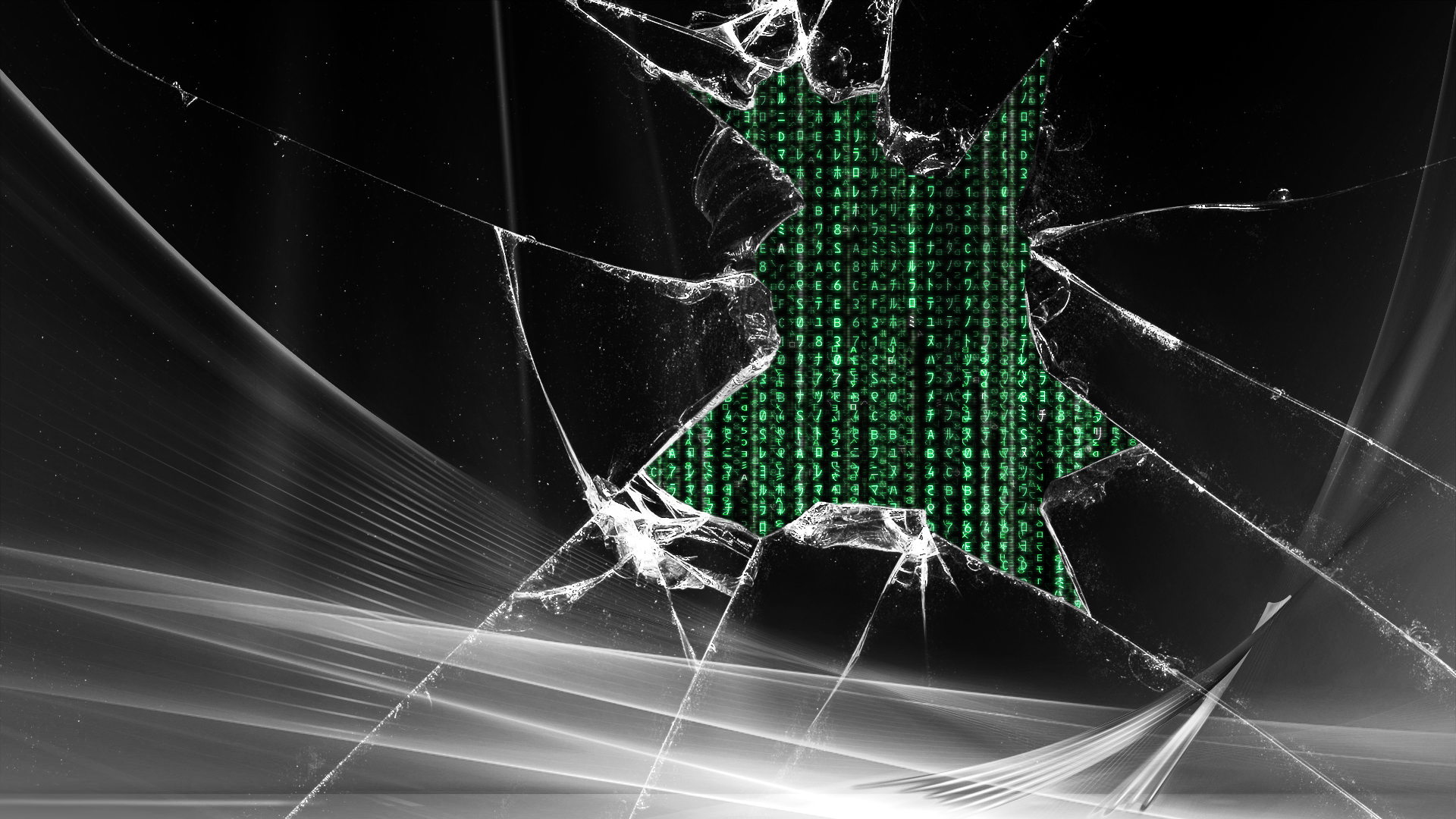 3d Wallpaper Broken Glass - HD Wallpaper 