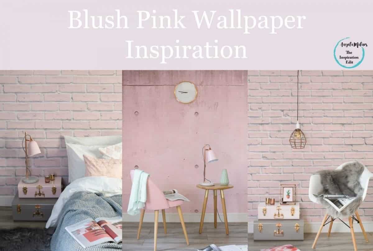 Blush Pink Wallpaper - Brick Wallpaper For Girls Room - HD Wallpaper 
