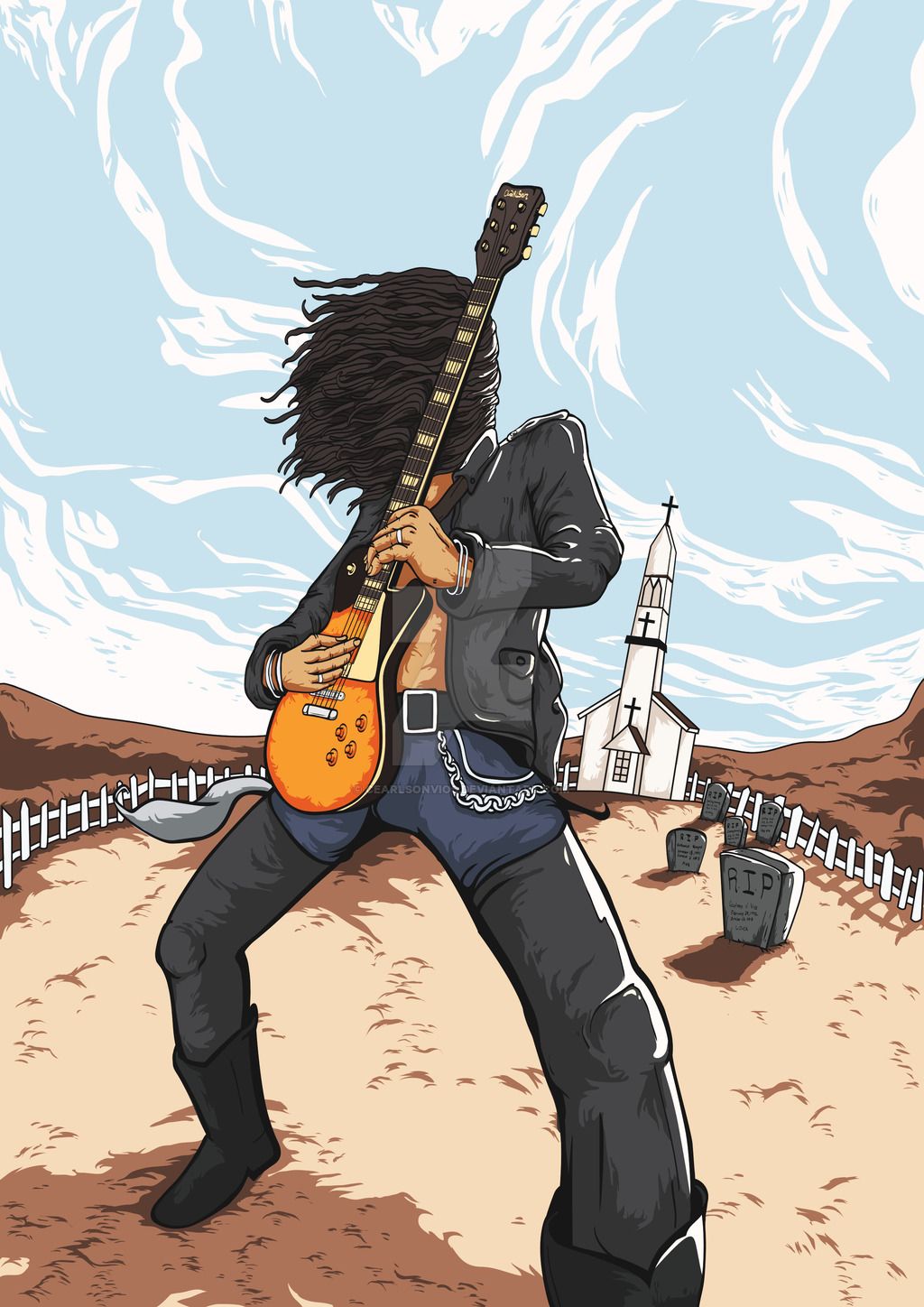 November Rain By Cearlsonvios 
 Data-src /img/339471 - Slash November Rain Art - HD Wallpaper 