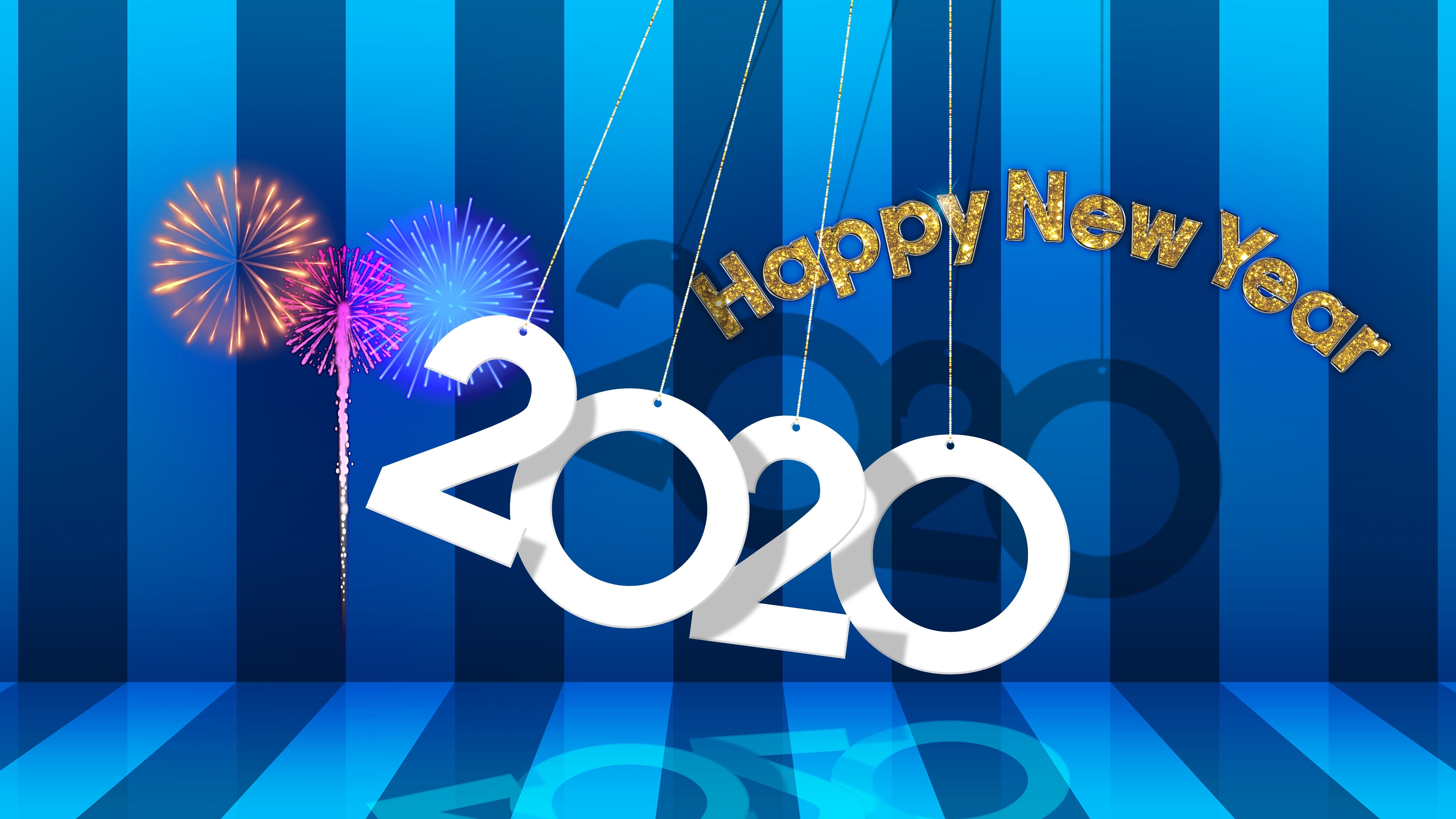 New Year Wallpaper 2020 3840x2160 Wallpaper Teahub Io