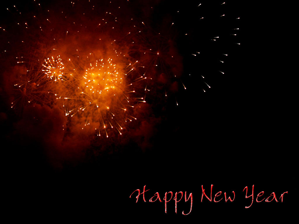 Happy New Year Fireworks [2] Christian Wallpaper Free - Happy New Year Theme Background - HD Wallpaper 