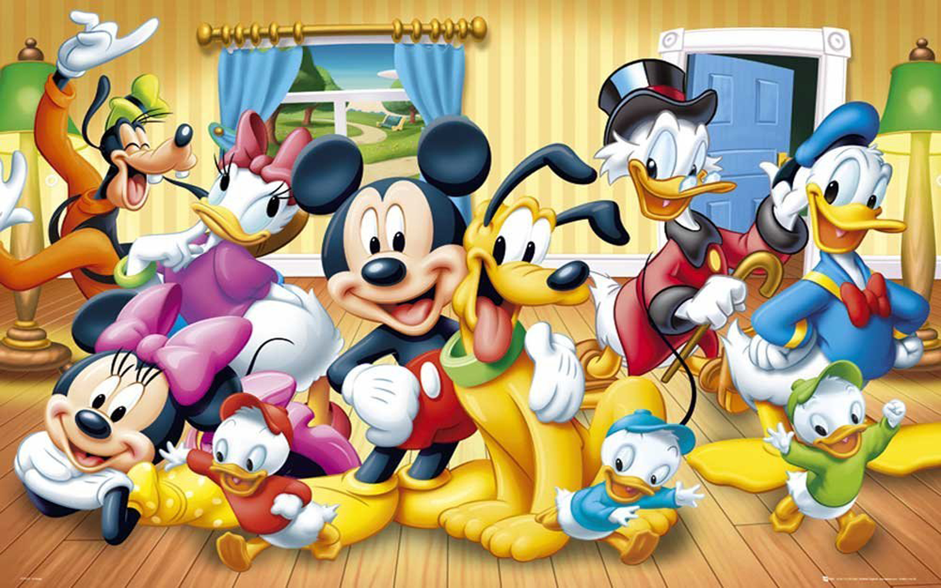 All Characters Mickey Mouse - HD Wallpaper 